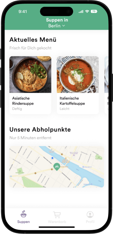 Soup & Soup mobile app