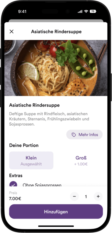 Soup & Soup mobile app